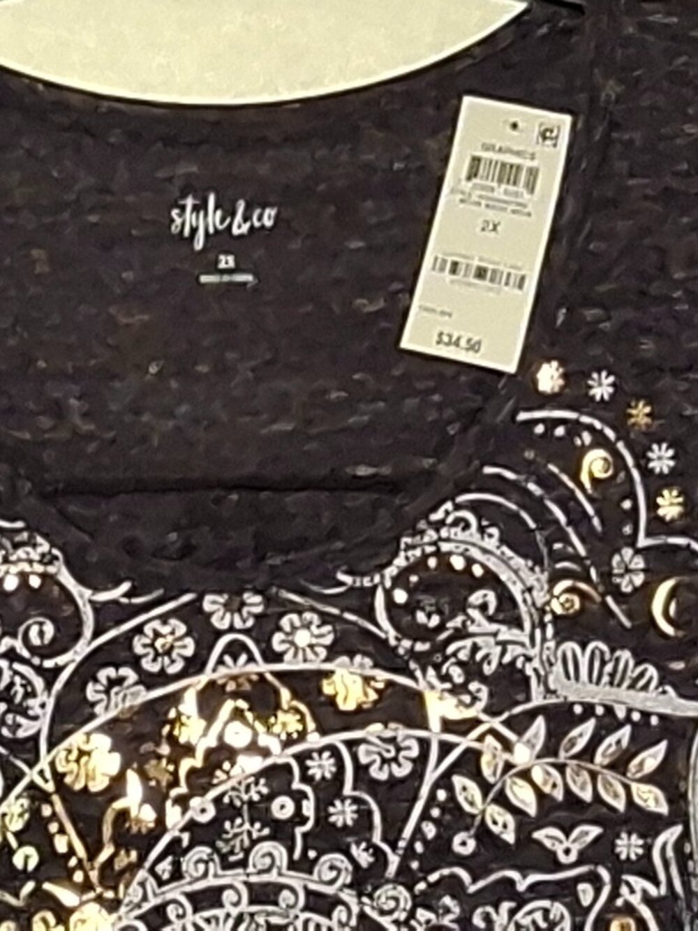 Women’s Style Co. Graphics Dark Heather Gray Short Sleeve T-Shirt - Picture 3 of 5